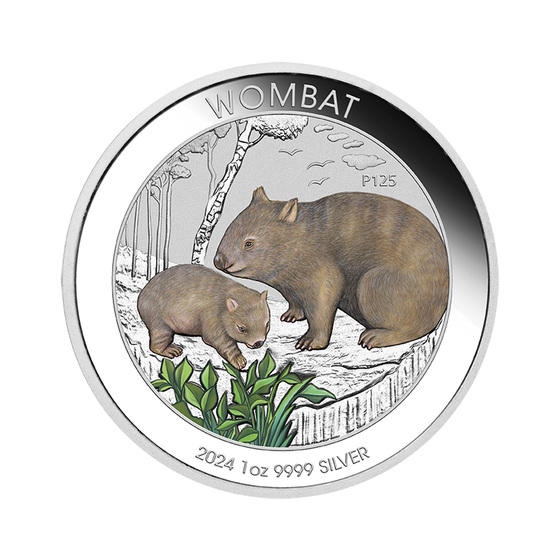 2024 Wombat 1oz Silver Coin in Card product photo Internal 2 DETAILS