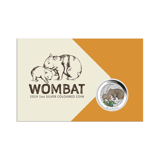 2024 Wombat 1oz Silver Coin in Card product photo Internal 3 DETAILS