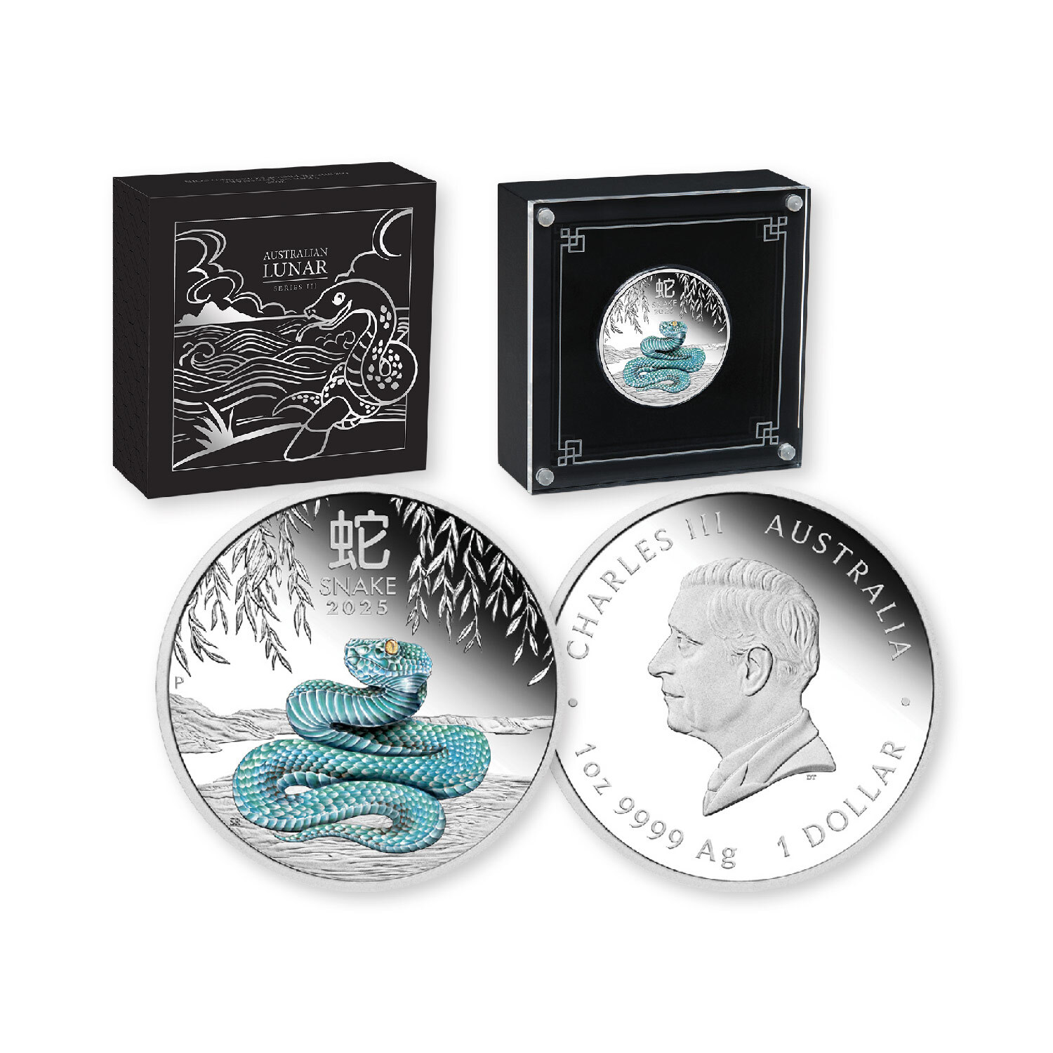 Australian Lunar Series III 2025 Year Of The Snake - 1oz Silver ...