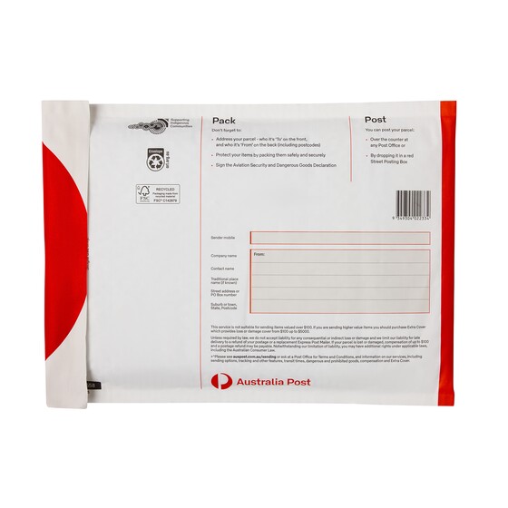 Parcel Post Prepaid Padded Mailer Extra Small &ndash; 10 Pack product photo Internal 2 DETAILS