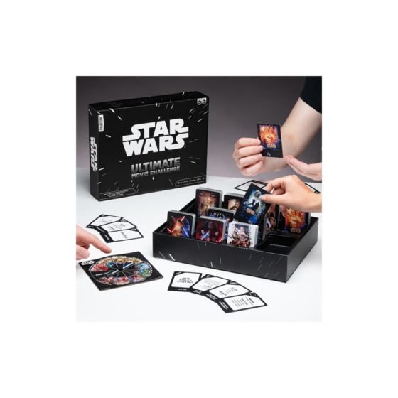 Star Wars Ultimate Movie Challenge Partyspiel – Offiziell Lizenziert, 400+ Karten, Für 4+ Spieler