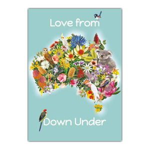 La La Land Greeting Cards 'Down Under' &ndash; Pack of 6 product photo