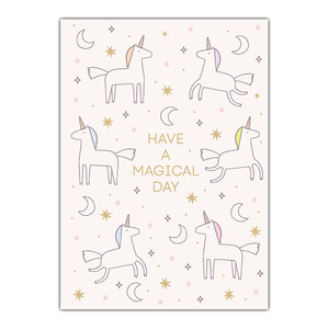 Eliza Wilson Greeting Cards 'Unicorn' &ndash; Pack of 6 product photo