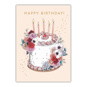Shannon Cheung Greeting Cards 'Happy Birthday Pink' &ndash; Pack of 6 product photo