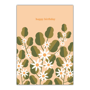 Natalie Marshall Greeting Cards 'Birthday Flowers' &ndash; Pack of 6 product photo