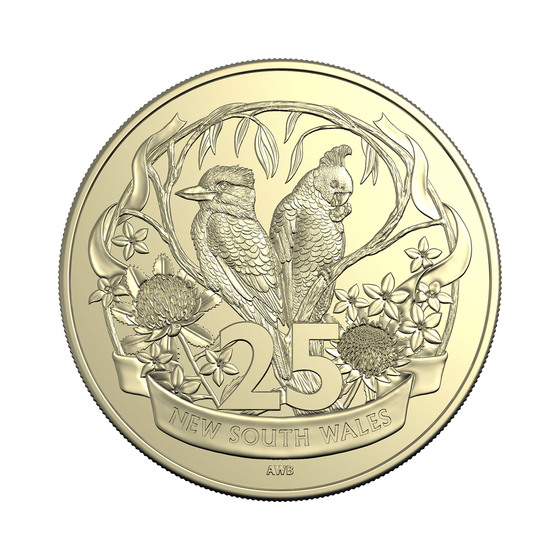 2026 25c AlZnBr Uncirculated Coin &ndash; 125 Years of Federation &ndash; NSW  product photo Internal 2 DETAILS
