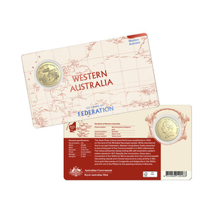 2026 25c AlZnBr Uncirculated Coin &ndash; 125 Years of Federation &ndash; WA  product photo