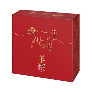 2027 $5 1 oz Fine Silver Proof Domed Coin &ndash; Year of the Goat product photo