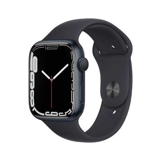 Apple Watch Series 7 GPS 45mm Midnight Aluminium Case with Midnight Sport  Band - Computers
