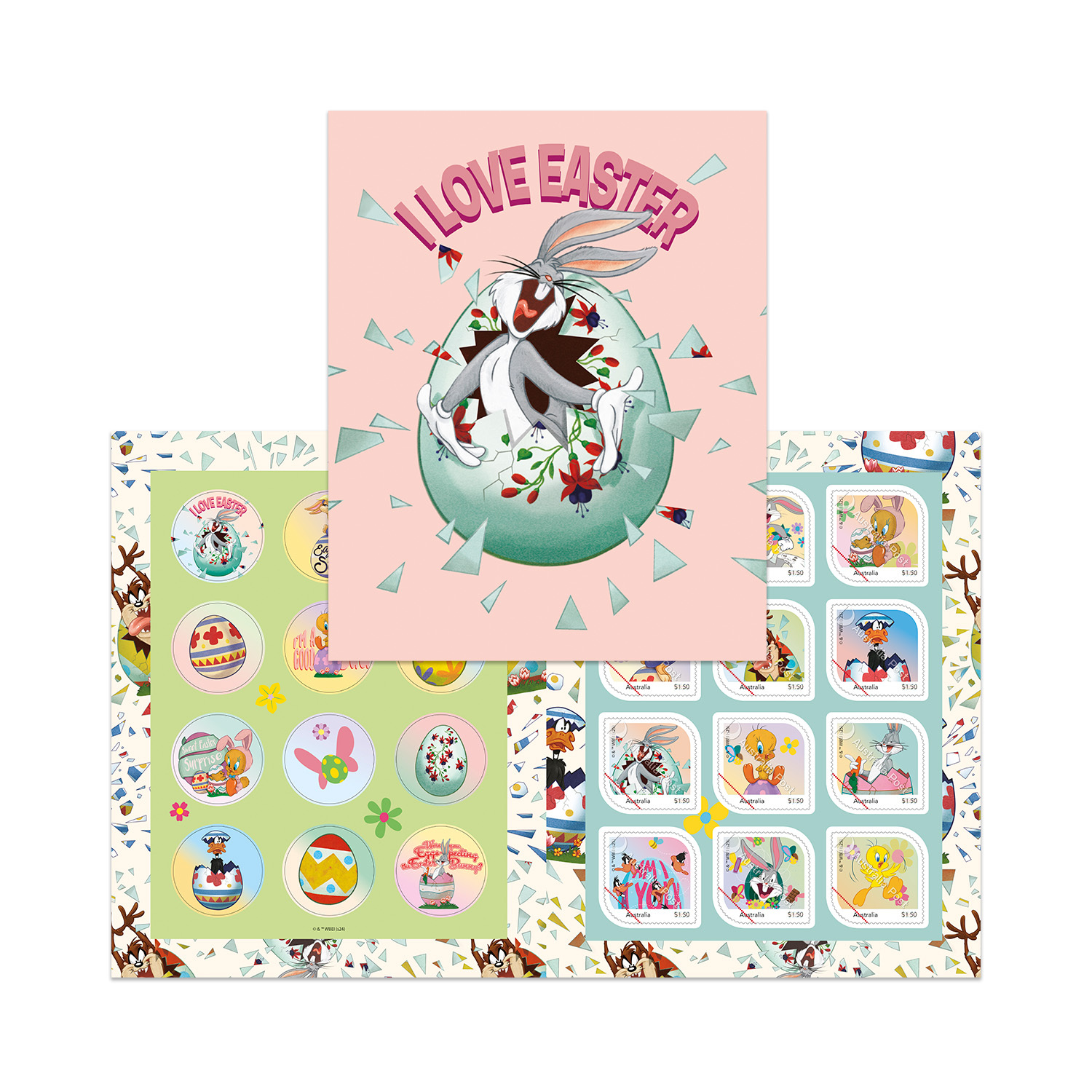 Looney Tunes Easter Stamp Pack - Gifts