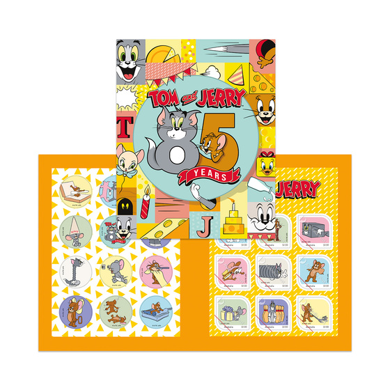 Tom & Jerry 85th Anniversary Stamp Pack product photo Internal 5 DETAILS