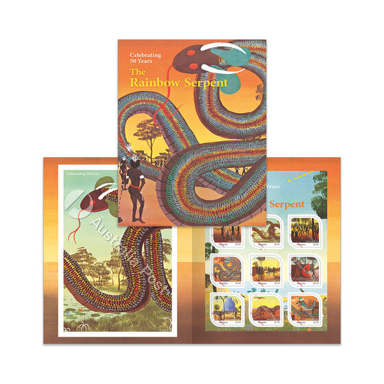 The Rainbow Serpent 50th Anniversary Stamp Pack product photo Internal 5 DETAILS