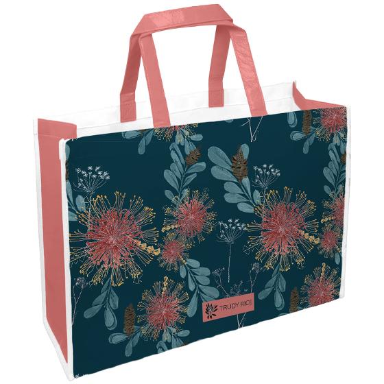 Trudy Rice Tote Bag – 'Navy Banksia' - Homewares