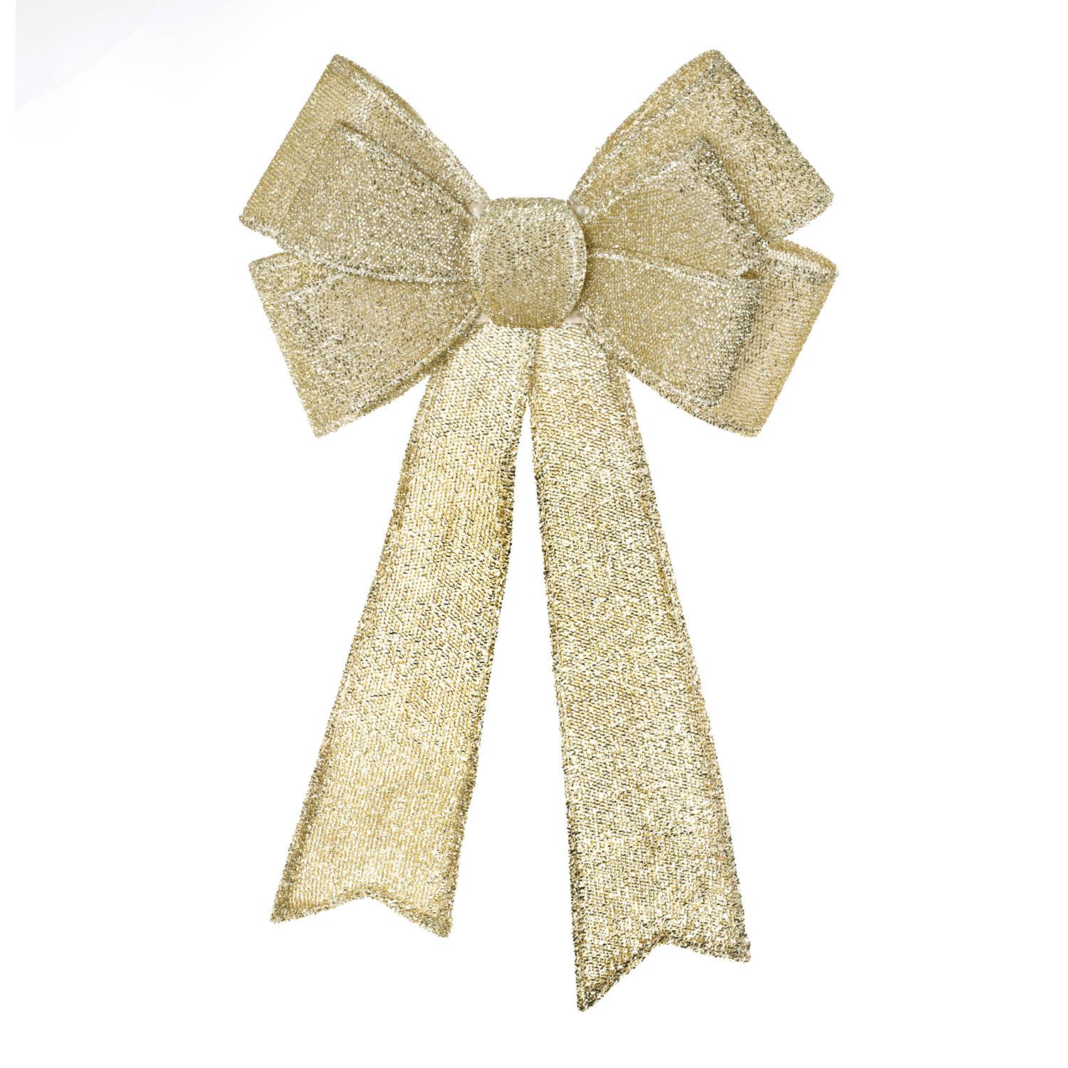 Nice & Nifty Giant Light Up Door Bow Gold Homewares