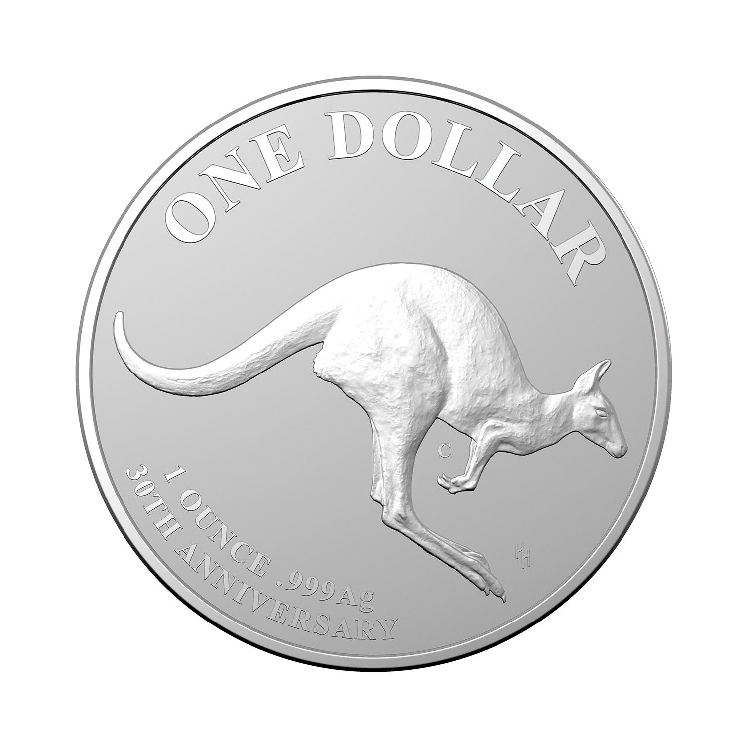 2023 1 1oz 'C' Mintmark Fine Silver Frosted Uncirculated Coin