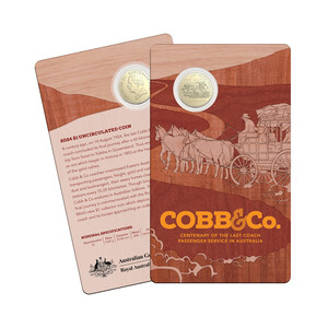 2024 $1 AlBr Centenary of Cobb & Co's Last Coach Passenger Service Uncirculated Coin-in-Card product photo