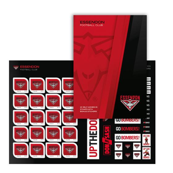 AFL 2020 Essendon Football Club stamp pack - AFL