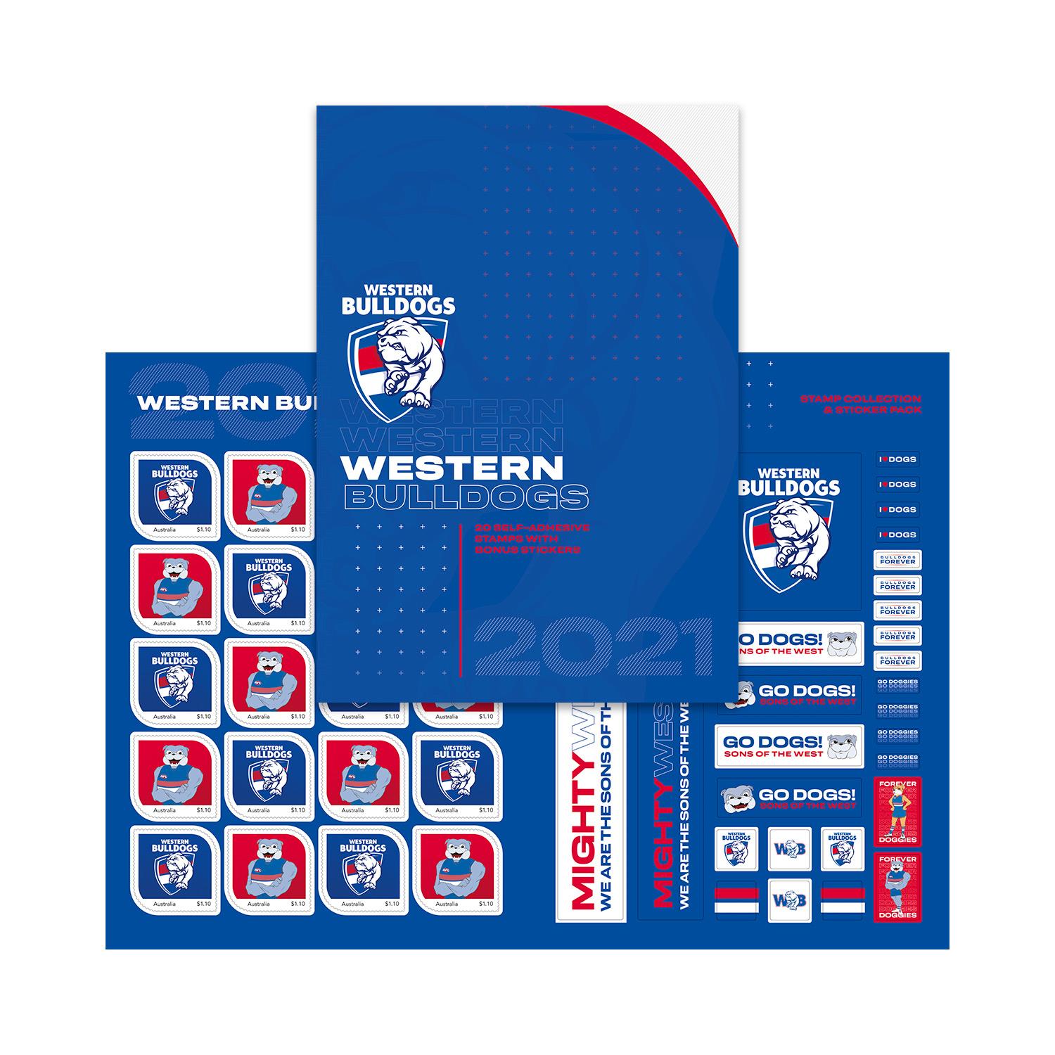 Afl 2021 Western Bulldogs Stamp Pack Afl