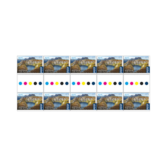 Gutter Strip of 10x $2.90 Cradle Mountain International Stamps product photo Internal 1 DETAILS