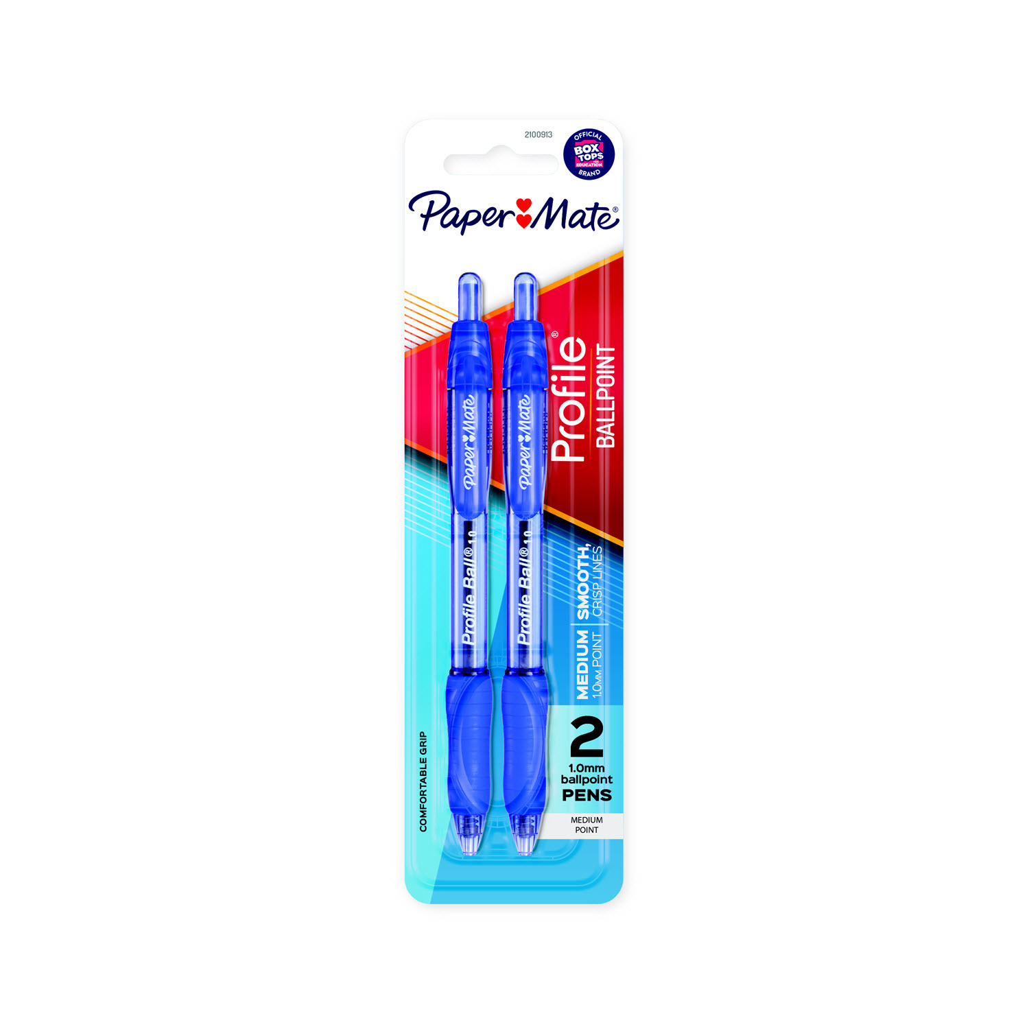 PaperMate Profile Ballpoint Pen in Blue 2 Pack Stationery