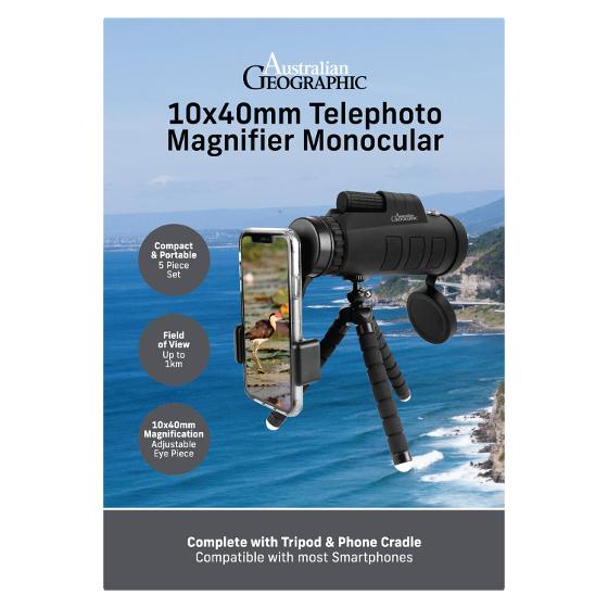 Australian Geographic Telephoto Magnifier Monocular Homewares