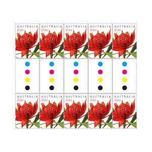 Gutter Strip of 10x $1.20 Waratah Stamps product photo