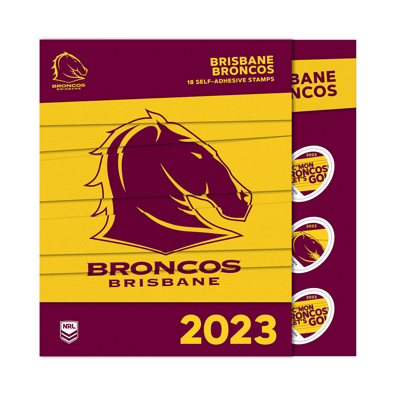 NRL 2023 Brisbane Broncos Stamp Pack NRL