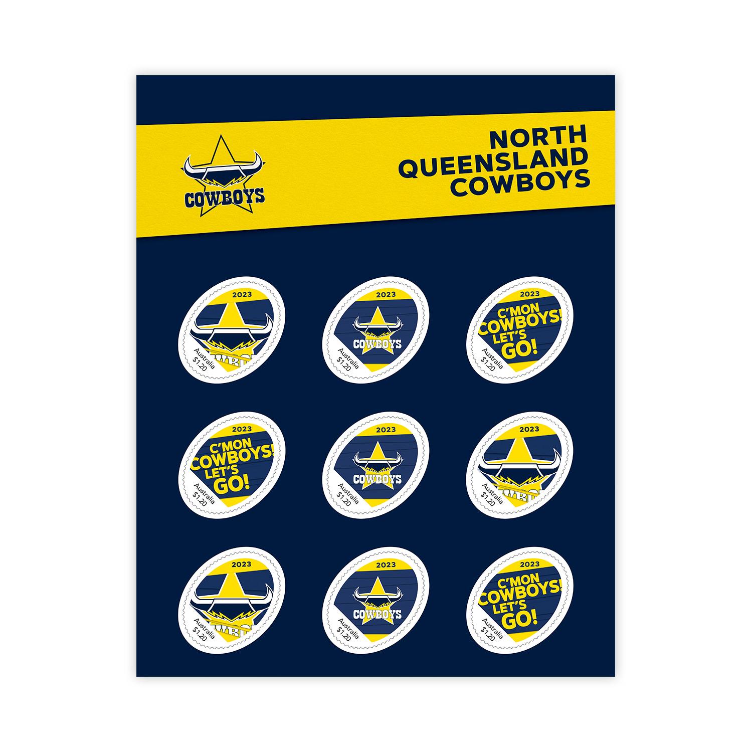 NRL 2023 North Queensland Cowboys Stamp Pack NRL