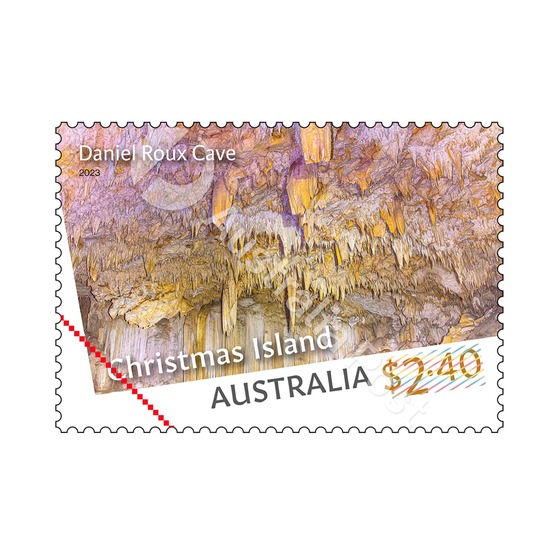 Set of Christmas Island Caves Gummed Stamps