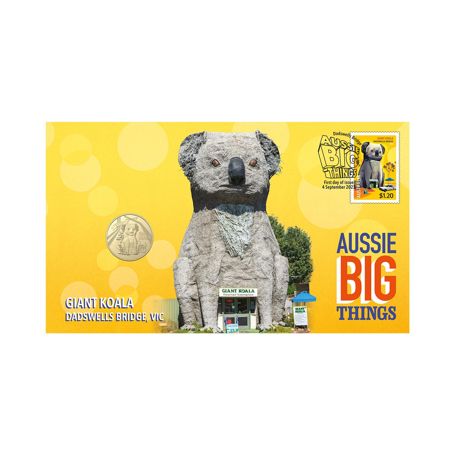 Giant Koala Postal Numismatic Cover - Aussie Big Things