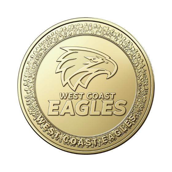 AFL 2023 $1 West Coast Eagles Coin