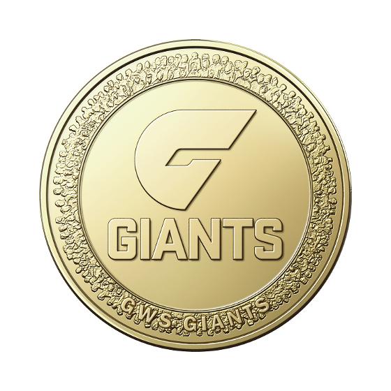 AFL 2023 $1 GWS GIANTS Coin