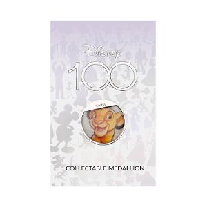 Disney 100 Medallion in Card – Simba - Disney 100 Years