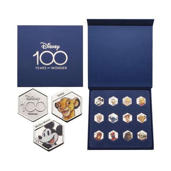 Disney 100 Medallion Set Disney 100 Years