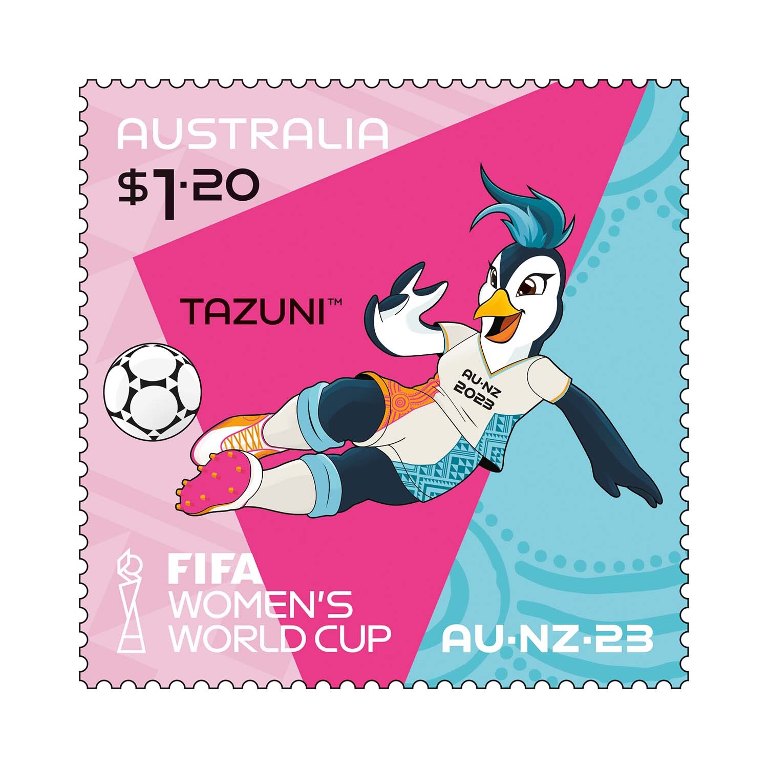 Single FIFA Women's World Cup 2023 Gummed Stamp
