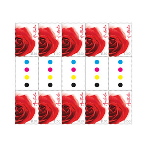 Special Occasions 2024 Gutter Strip of 10 x $1.50 Stamps (Red Rose) product photo