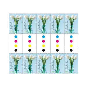 Special Occasions 2024 Gutter Strip of 10 x $1.50 Stamps (Tulip) product photo