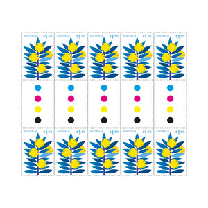 Special Occasions 2024 Gutter Strip of 10 x $1.50 Stamps (Wattle) product photo