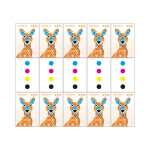 Special Occasions 2024 Gutter Strip of 10 x $1.50 Stamps (Kangaroo) product photo