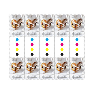 Special Occasions 2024 Gutter Strip of 10 x $3 Stamps (Rings) product photo