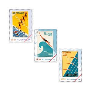 Gert Sellheim Travel Posters Set of Stamps (3 x $1.20) product photo