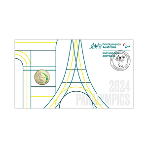 Paris 2024 Olympic Games — 2024 Australian Paralympic Team Postal Numismatic Cover RAM product photo