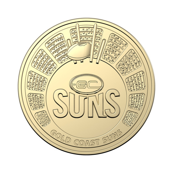 2024 AFL 1 Gold Coast Coin AFL collectable coins