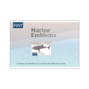 Marine Emblems 2 Chequebook of 20 x 5 x $4.55 International Rest of World Rate Stamps product photo