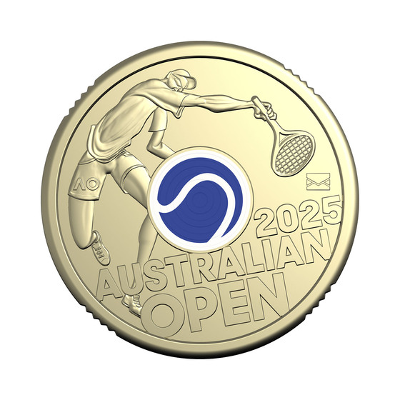 2025 Men&rsquo;s Australian Open $2 Privy Mark Coin in Folder product photo Internal 3 DETAILS