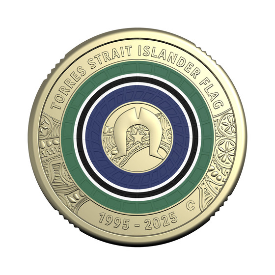 2025 $2 'C' Mintmark Coloured Uncirculated Coin &ndash; 30th Anniversary of the Torres Strait Islander Flag product photo Internal 2 DETAILS