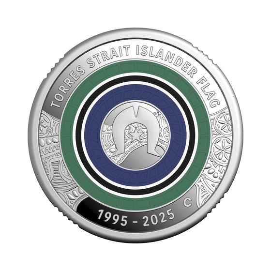 2025 $2 'C' Mintmark Coloured Fine Silver Proof Coin &ndash; 30th Anniversary of the Torres Strait Islander Flag product photo Internal 3 DETAILS