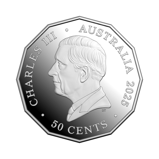 2025 Christmas Festive Florals 50c Coloured Fine Silver Proof Coin product photo Internal 1 DETAILS