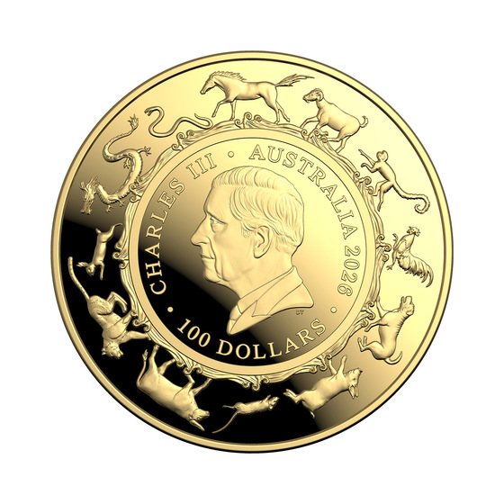 2026 Lunar Series $100 1 oz Gold Proof Domed Coin &ndash; Year of the Horse product photo Internal 3 DETAILS
