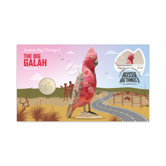 2025 Aussie Big Things 2 Postal Numismatic Cover (PNC) &ndash;  The Big Galah product photo Internal 1 DETAILS